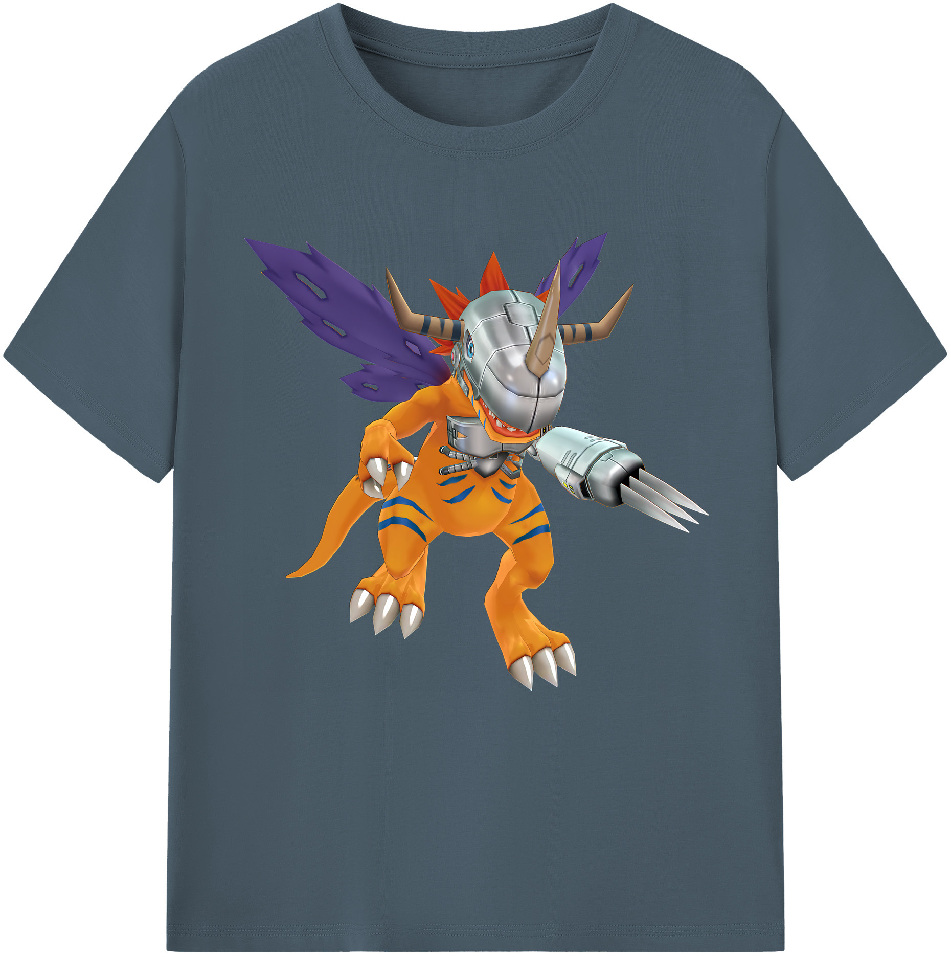 （画像用） Digimon デジタルモンスター/デジモン 綿100％半袖Tシャツ（フロントプリント）